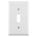 Leviton White 1 gang Thermoset Plastic Toggle Wall Plate 10 pc