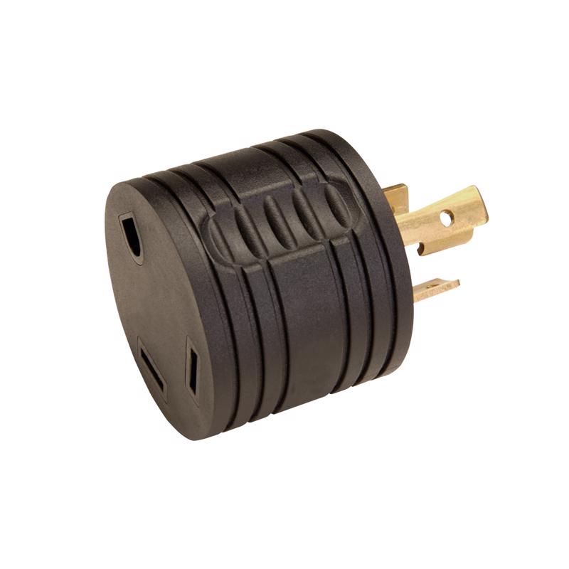 Reliance Controls Commercial and Residential Plastic Curved Blade Adapter Plug L5-30 10 AWG 3 Pole 3