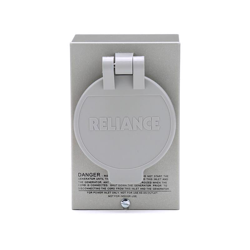 Reliance Controls 30 amps 125/250 V 1 space 4 circuits Surface Mount Power Inlet Box
