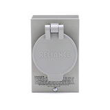 Reliance Controls 30 amps 125/250 V 1 space 4 circuits Surface Mount Power Inlet Box