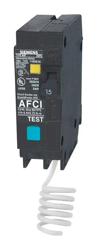 BKR SMENS AFCI 1P 15A 1"