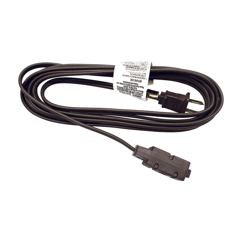 Ace Indoor 12 ft. L Brown Extension Cord 16/2 SPT-2