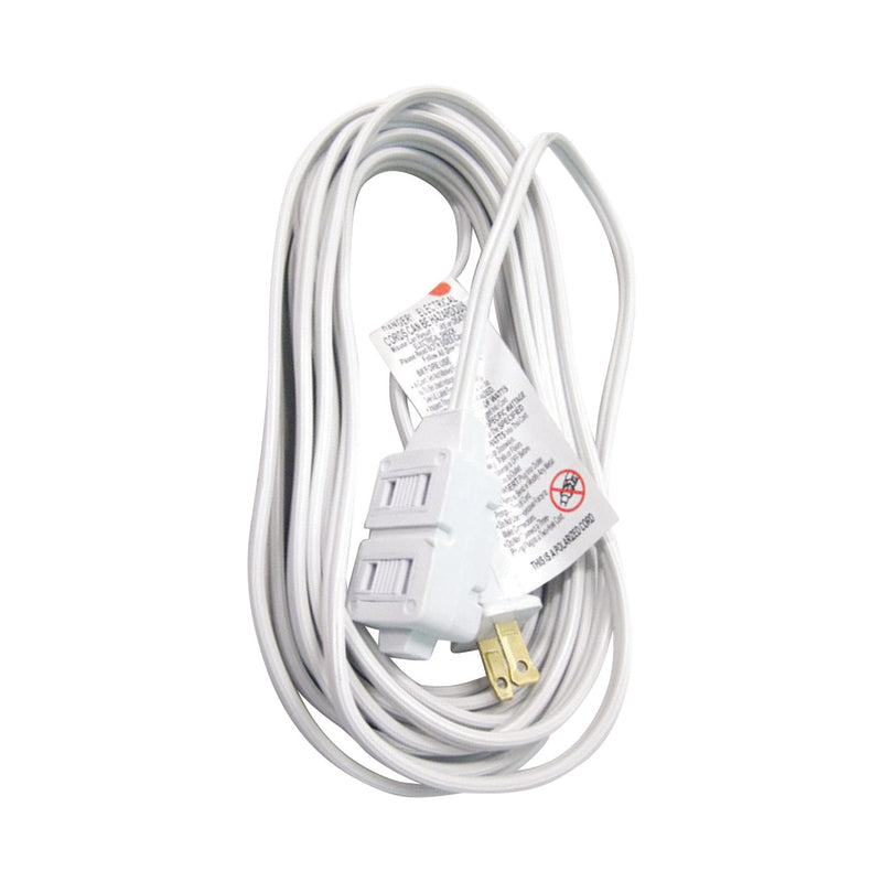 Ace Indoor 20 ft. L White Extension Cord 16/2 SPT-2