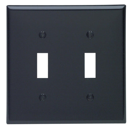 WALLPLATE 2G STD TOG BLK