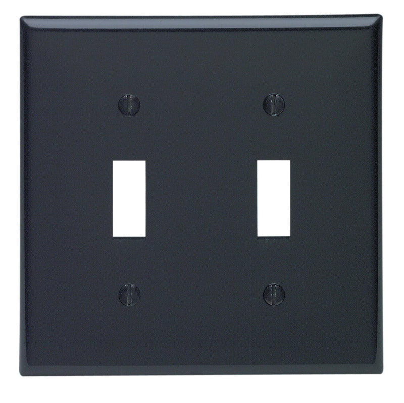 WALLPLATE 2G STD TOG BLK