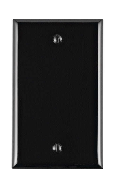 WALLPLATE BLANK 1G BLACK