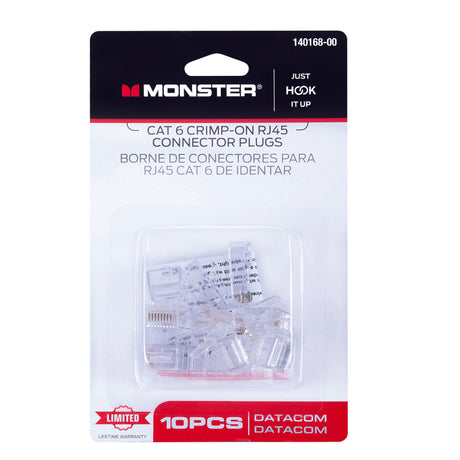 CAT6 RJ45 CONN PLGS 10PK