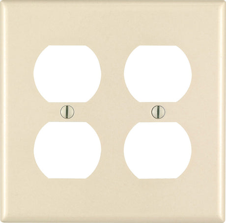 WALLPLT 2G DUPLEX LT ALM