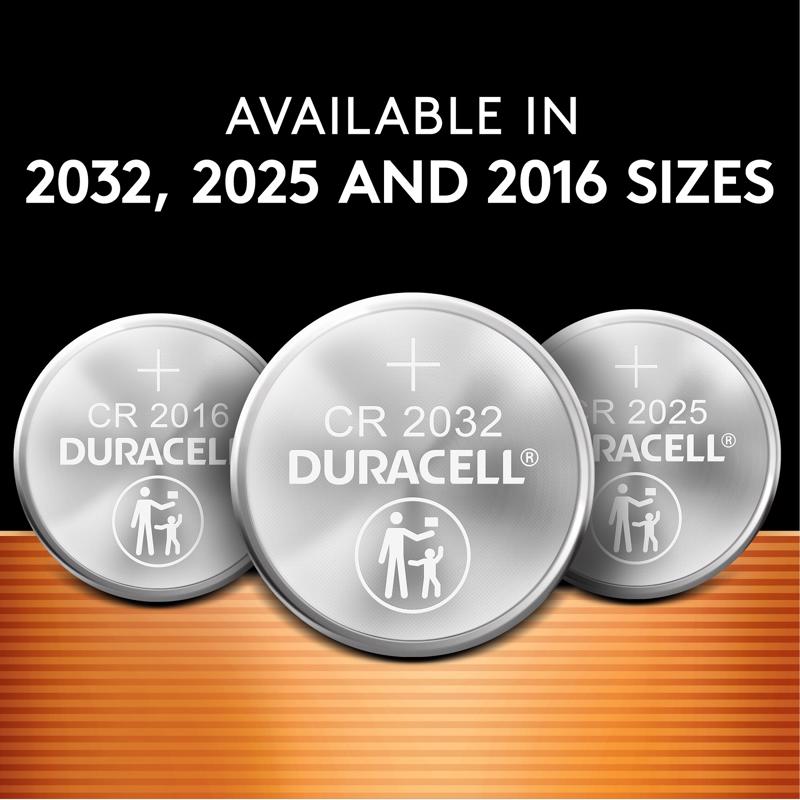 Duracell Lithium Coin 2016 3 V 0.09 mAh Medical Battery 2 pk