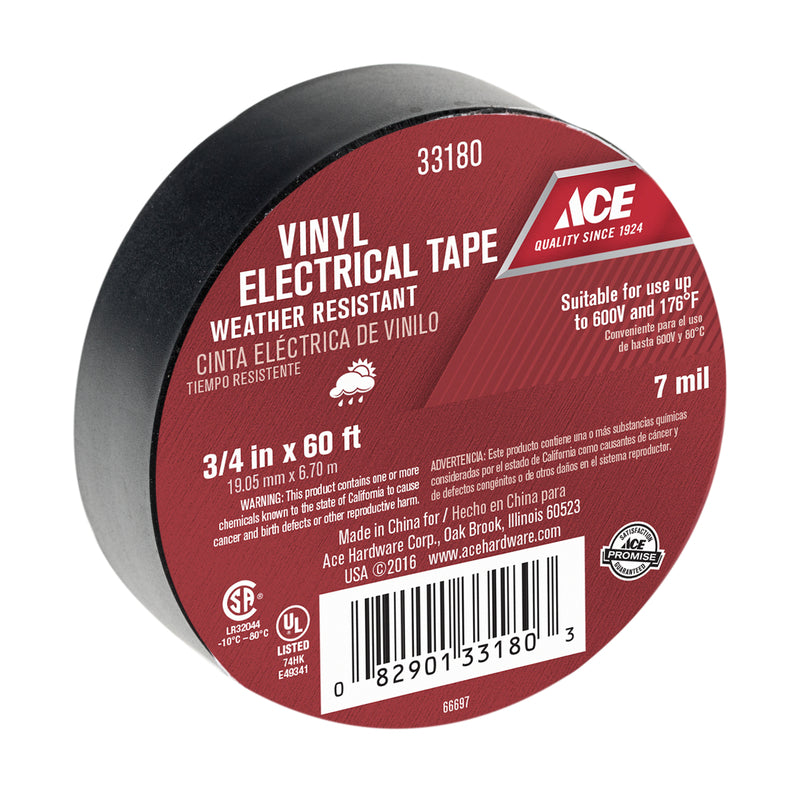 ELEC TAPE 3/4"X60' BLK