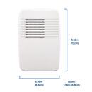Heath Zenith White Plastic Wireless Door Chime Kit