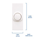 Heath Zenith White Plastic Wireless Door Chime Kit
