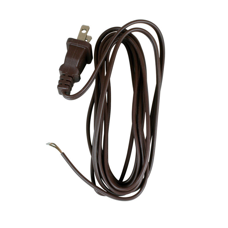 LAMP CORD 8' BROWN PK/1