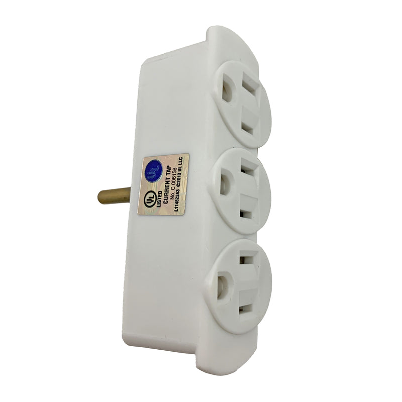 Ace Grounded 3 outlets Adapter 1 pk