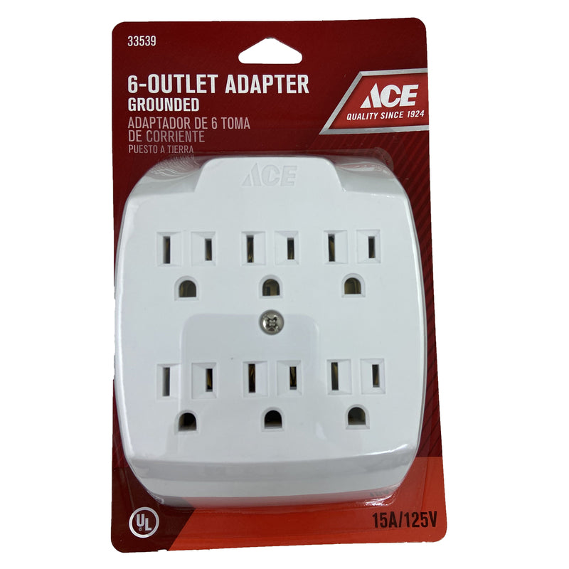 ADAPTR OUTLET 2-6 WHT15A