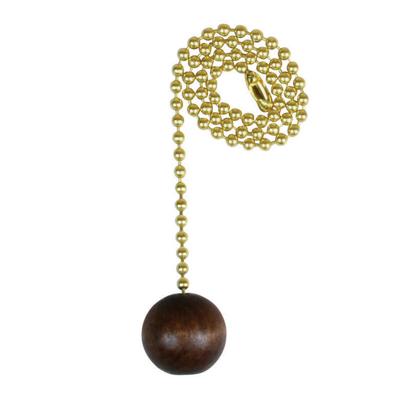 PULL CHAIN WALNUT 12"