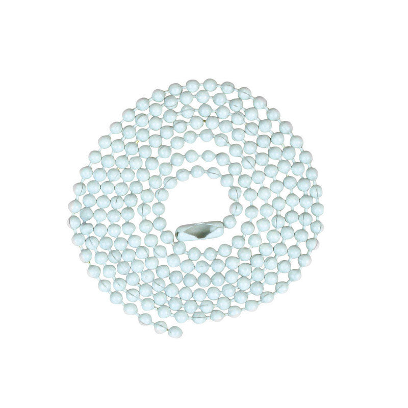 BEADED CHAIN #6 WHITE