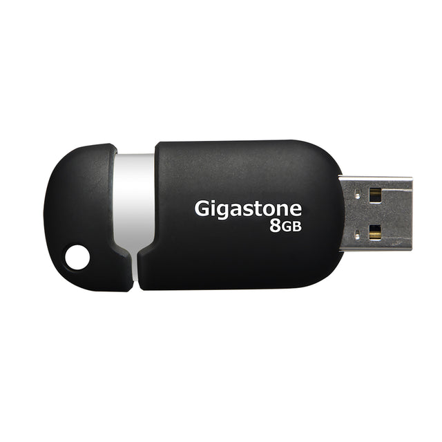 FLASH DRIVE BLK/SLV 8GB