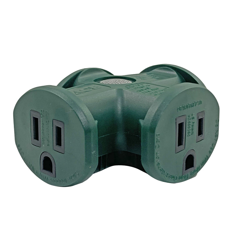 Ace Grounded 3 outlets Adapter 1 pk