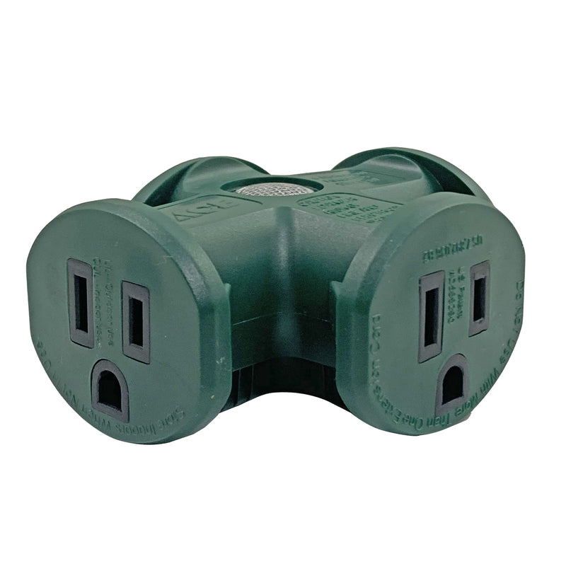 Ace Grounded 3 outlets Adapter 1 pk