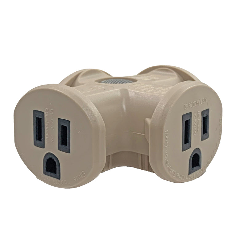 Ace Grounded 3 outlets Adapter 1 pk