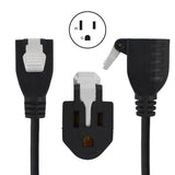 Conntek Indoor 6 ft. L Black 1 to 3 Outlet Cord 14/3 SJT 18/3 SVT