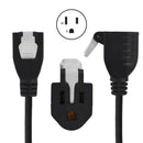 Conntek Indoor 6 ft. L Black 1 to 3 Outlet Cord 14/3 SJT 18/3 SVT