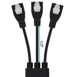 Conntek Indoor 6 ft. L Black 1 to 3 Outlet Cord 14/3 SJT 18/3 SVT