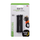 GEAR TIE 3" BLACK 4 PK