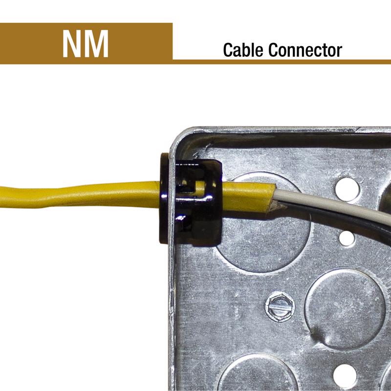 Sigma Engineered Solutions ProConnex NM Cable Connector 1/2 in. D 100 pk