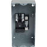 Square D HomeLine 70 amps 120/240 V 2 space 4 circuits Surface Mount Main Lug Load Center