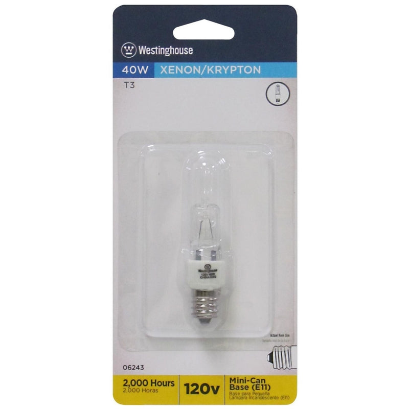 Westinghouse 40 W T3 Specialty Incandescent Bulb E11 White 1 pk