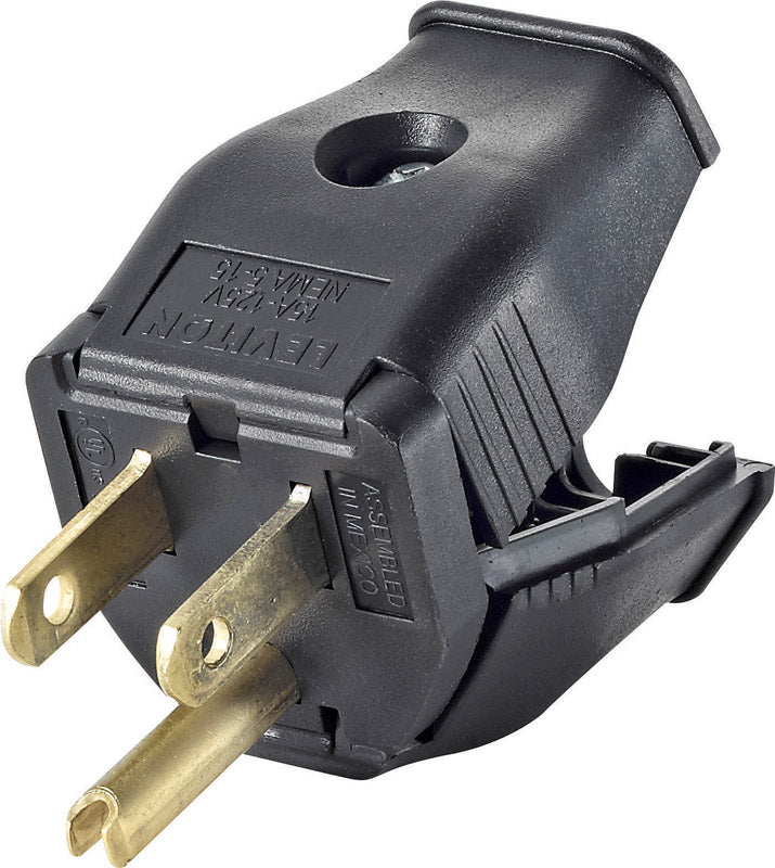 HINGED PLUG 15A-BLACK