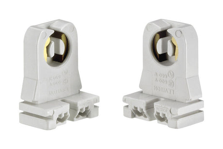 FLUOR LAMPHLDR BI-PIN WH