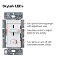 Lutron Skylark Ivory 150 W 3-Way Dimmer Switch 1 pk