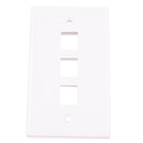 Monster Just Hook It Up White 3 gang Plastic Keystone Wall Plate 1 pk