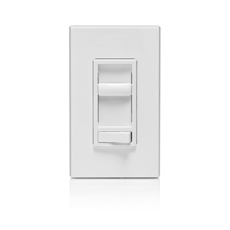 Leviton Decora SureSlide White 600 W Slide Dimmer Switch 1 pk