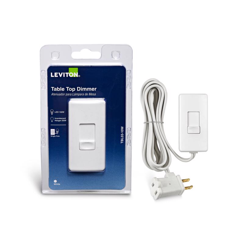 LAMP DIMMER PLUG IN WHT