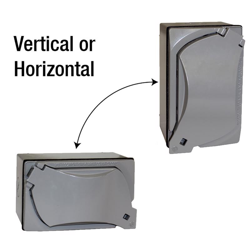 Sigma Engineered Solutions Rectangle Metal 1 gang GFCI Outlet Kit