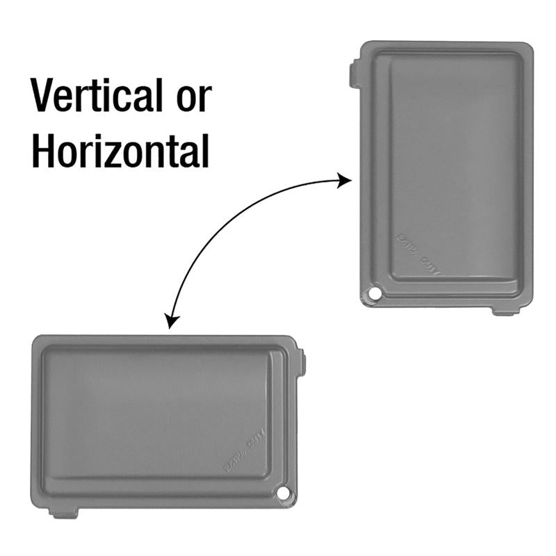 Sigma Engineered Solutions Rectangle Die-Cast Metal 1 gang Weatherproof Cover