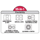 Sigma Engineered Solutions Rectangle Die-Cast Metal 2 gang Weatherproof Cover