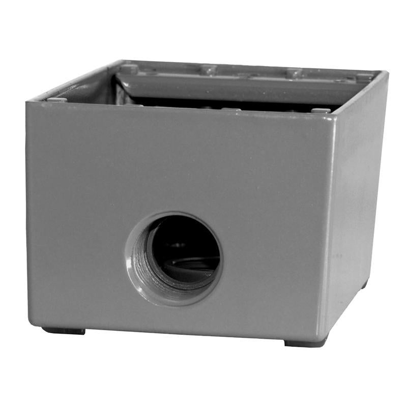 Sigma Engineered Solutions New Work 18.3 cu in Rectangle Metallic Weatherproof Box Gray