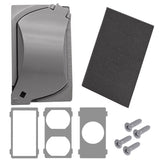 Sigma Engineered Solutions Rectangle Metal 1 gang Universal Cover