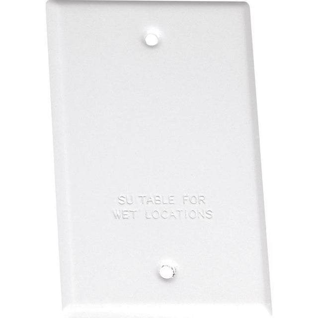 1G BLANK CVR WHT