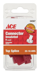 CONN SPLICE TAP18AWG PK6