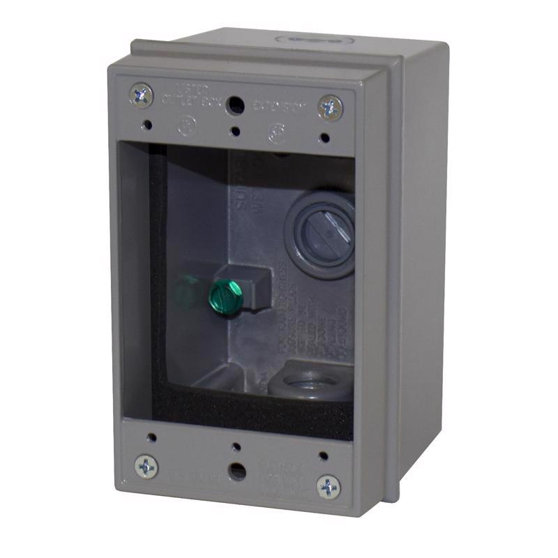 Sigma Engineered Solutions New Work 9.5 cu in Rectangle Metallic Extension Ring Gray