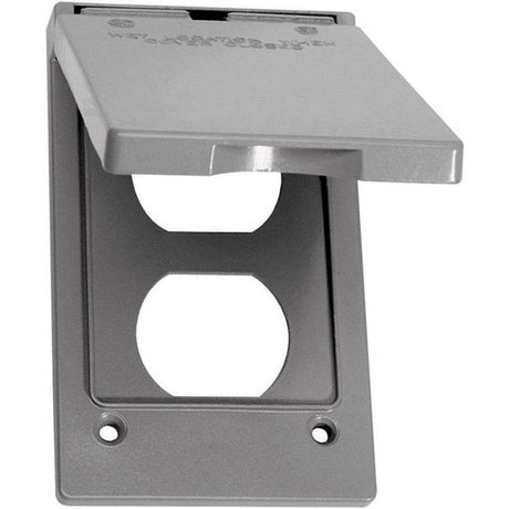 Sigma Engineered Solutions Rectangle Metal 1 gang Vertical Duplex Cover