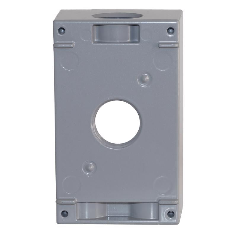 Sigma Engineered Solutions New Work 18.3 cu in Rectangle Metallic 1 gang Weatherproof Box Gray