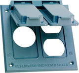 Sigma Engineered Solutions Square Metal 2 gang Combo Box Cover