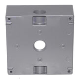 Sigma Engineered Solutions New Work 31 cu in Square Metallic 2 gang Weatherproof Box Gray